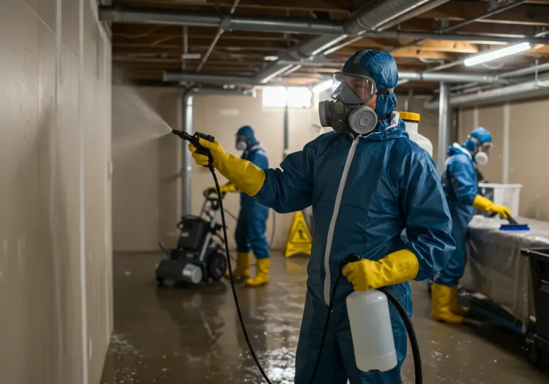 Basement Sanitization and Antimicrobial Treatment process in Menard County, TX